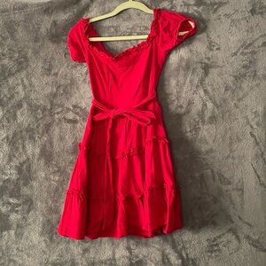 B.DARLIN red sundress